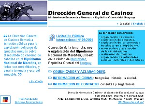Desarrollo web para la Dirección General de Casinos del Estado (Hipódromo Nacional de Maroñas)