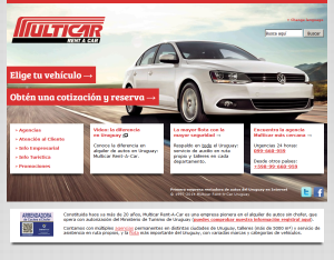 Desarrollo web para Multicar Rent-A-Car